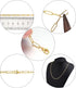 Forise 30 Feet Gold Plated Cable Links Chain 4mm Necklace Chains for DIY Jewelry Making,Necklace Chains Set with 20Pcs Lobster Clasps 50Pcs Jump R...