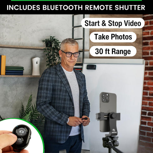 Cell Phone Tripod Mount | Fits Any Smartphone | Includes Bluetooth Remote Shutter | UniMount 360 iPhone Tripod Mount Adapter......