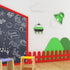 YENHOME Classroom Borders for Bulletin Board Red Bulletin Board Borders Straight Edge Decorations Back to School Bulletin Board Trim Peel and Stic...