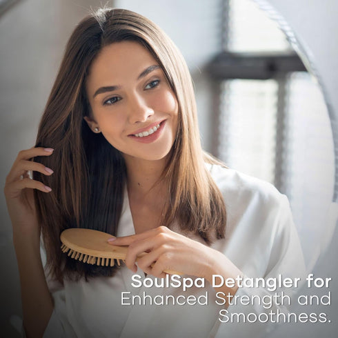 Leave In Conditioner Spray & Hair Detangler - Softens & Protects from Moisture Loss & Frizz - for Curly, Dry & Damaged Hair with Argan Oil, Caffei...