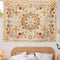 TTYQXZ Wall Tapestry Bohemian - Floral Vine Wall Hanging Celestial Sun Moon and Star Tapestries Hippie Home Decor Boho for Bedroom Aesthetic (Crea...