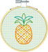 Dimensions 'Pineapple' Short N' Sweet Mini Embroidery Kit for Beginners, 4''...