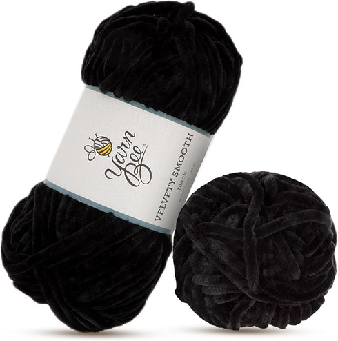 Yarn Bee Bulky Yarn for Crocheting & Knitting – Soft Yarn Skein – 80 Yards of 100% Polyester Yarn for Crocheting Blankets, Hats, & More – DIY Hand...