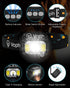 Head Lamp 2 Pack, 1200 Lumens USB Type-C Motion Sensor Rechargeable Headlamp, 6 Modes Ultra-Light Headlamp with Red Light, Waterproof Led Headlamp...