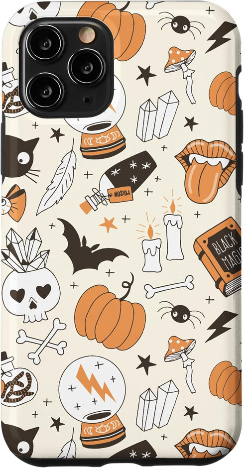 iPhone 11 Pro Vintage Witchy Magical Spiritual Crystals For Halloween 2023 Case...