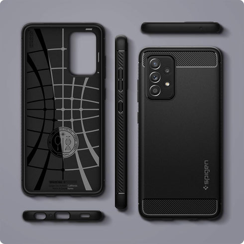 Spigen Rugged Armor Designed for Galaxy A52 5G Case (2021) - Matte Black...
