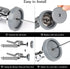 3 Pack Commercial Spray Valve Repair Kit for Most Commercial Sink Pre-Rinse Sprayer Spray Face Bumper and Screw Repair Part 1.42 GPM, Grey...