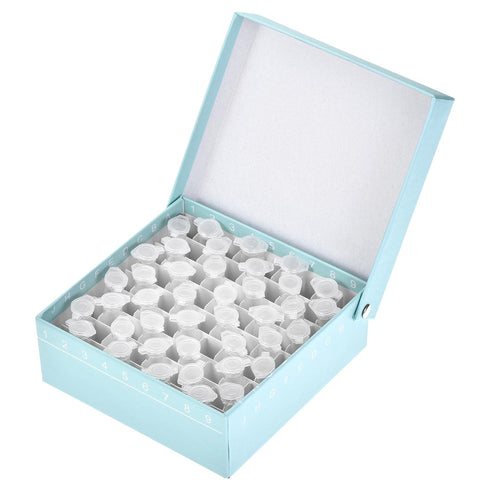 uxcell Centrifuge Tube Freezer Storage Box 81 Places Waterproof Cardboard Cryogenic Holder Rack for 1.8/2ml Microcentrifuge Tubes Vials Samples, 4...