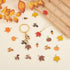 64Pcs Fall Thanksgiving Pumpkin Charms Pendants Maple Leaf Acorn Charms Alloy Enamel Charms Autumn Charms for Jewelry Bracelets Necklace Making DI...