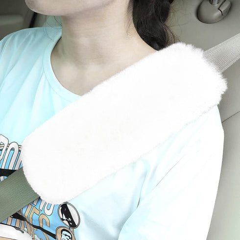 9 Pieces Fluffy Steering Wheel Covers Set, YSLSLOO Furry Steering Wheel Cover for Women Fashion Steering Wheel Cover Soft Steering Wheel Protector...