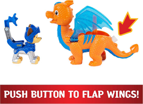 Paw Patrol, Rescue Knights Chase and Dragon Draco Action Figures Set, Kids Toys for Ages 3 and up...