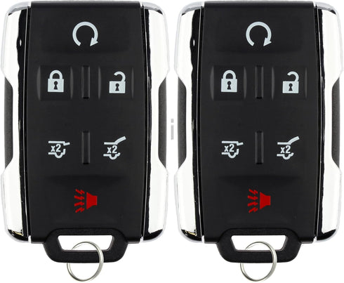 KeylessOption Keyless Entry Remote Control Car Key Fob Replacement for Suburban Tahoe M3N-32337100 (Pack of 2)...