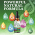 Calcium Magnesium Zinc Liquid Drops, Liquid Magnesium Glycinate 500mg Calcium 1000mg with Vitamin D3,K2,B6,B12,Coq10 for Bone Strength, Muscle Fun...