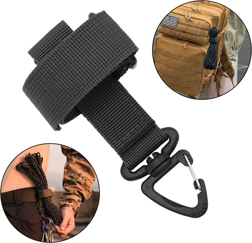 2Pcs Glove Clips Holder for Duty Belt Glove Work Glove Strap Keeper Tactical Gloves Climbing Rope Storage Buckle...