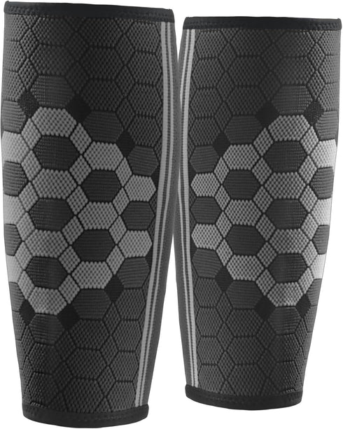 Calf Compression Sleeves by SPARTHOS (Pair) – Leg Compression Socks for Men and Women – Shin Splint Calf Pain Relief Calf Medical Leg Pain and Cra...