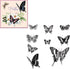 Nine Butterflies for Card Making and Journaling,Butterflies of Silicone Stamps Rubber Stamps for Scrapbooking DIY Cards Album Crafts Supplies...