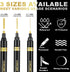 6Pcs Liquid Mirror Chrome Markers,Silver & Gold Oil-based Permanent Mirror Chrome Marker Pens,Waterproof Reflective Gloss Metallic Markers for Rep...
