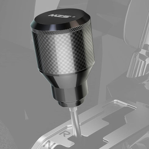 MZS Shift Knob 5/16-18 Thread, Carbon Fiber Gear Shifter Compatible with RZR 570 800 900 1000 Pro XP Turbo Ranger General ACE Black...