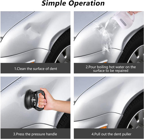 Car Dent Puller 3 Pack, Strong Dent Puller Kit Dent Remover Tool for Car, Powerful Dent Puller Suction Cup Paintless Dent Removal Kit for Car Body...