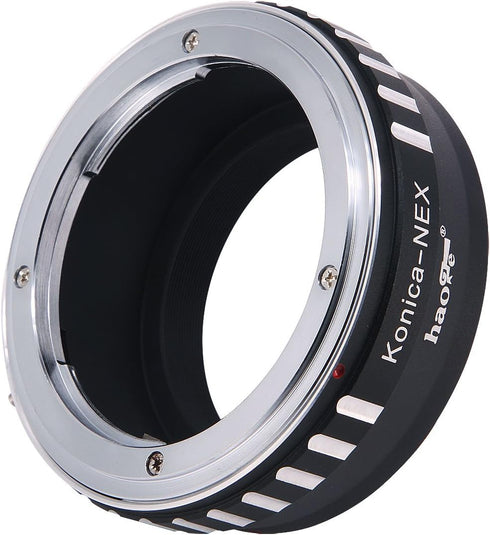 Haoge Manual Lens Mount Adapter for Konica AR Mount Lens to Sony E Mount NEX Camera as a3000 a3500 a5000 a5100 a6000 a6400 a6500 A7 A7R A7S A7II A...