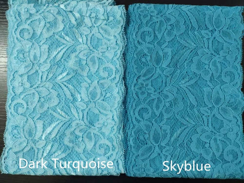 5 Yards Floral Lace Ribbon Stretch Tulle Lace Trim Elastic Webbing Fabric for DIY Jewelry Making Craft Clothes Accessories Gift Wrapping Wedding P...