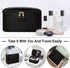 MAANGE Makeup Bag - Large Cosmetic Bag with 2pcs Small Makeup Bags Portable Leather Travel Makeup Bag Set Toiletry Bag Make Up Bags for Women and ...