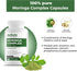 Moringa Complex with Oleifera Leaf & Seed Extract, Potent Strength 5000 mg per Serving, Complete Green-Based Superfood with Antioxidant Properties...