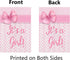 It's A Girl Garden Flag Pink Baby Shower Birth Announcement Decorations for Girl 12x18 Inch Double Sided New Baby Garden Flag Gender Reveal Party ...