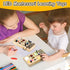 Joyreal Montessori Busy Board Toy for Toddlers, LED Wooden Sensory Board with 8 Switch Light Designs, Early Activity Motor Skills Educational Toys...