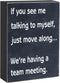 Funny Office Desk Decor Box Sign,Engineered Wood - Home Office Decorations Supplies for Women - Cute Cubicle Desk Accessories...