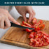 Home Hero 2 Pcs Tomato Knife with Sheath - High Carbon Stainless Steel Chopping Knife with Ergonomic Handle - Razor-Sharp Multi-Purpose Kitchen Kn...