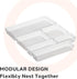 Oggi Drawer Organizer - 6" X 9" - Ideal for Organizing Kitchen Drawers, Office, Desk, Silverware, Kitchen Utensils, Cosmetics and Bathrooms, Recta...