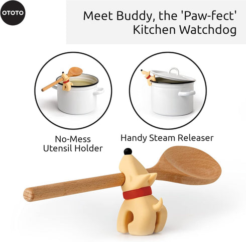 Funny Spoon Holder by OTOTO - Spoon Rest for Stove Top - Cooking Gadgets, Cooking Gifts, Cool Kitchen Gadgets, Cool Gifts, Cute Kitchen Accessorie...