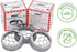 Galvanized Metal Flower Organizer Frog Lid for Mason Jars (3 Pack, Regular Mouth)...