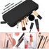 Sakolla Travel Makeup Brush Holder, Silicone Makeup Brush Bag with Zipper Closure, Makeup Brushes Organizer Case Washable Makeup Pouch Holder Case...