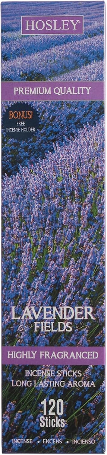 Hosley® Elevate Your Senses with a 120-Pack of Lavender Fragrance Incense Sticks - Premium Aromatherapy for Relaxation and Meditation Long-Lasting...