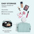 MAANGE Cosmetic Bags for Women Small Makeup Bag for Purse Corduroy Makeup Pouch Travel Makeup Bag with Metal Zipper Make Up Bag for Travelling(BLU...