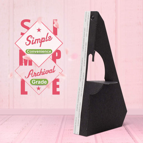 Lineco Blk Self-Stick Easel Back 7Inch Pkg/25...
