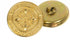 Mibo Buttons & Accessories Mibo 10pc Gold Metal Shank Button 36L(22mm) with Fleur De Lis Design Pattern - Gold, Antique Gold L, 7/8 Inch( 22mm) / ...