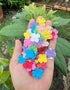 100 Pcs Patch Hydrangeas Flowers 25x25mm Mulberry Paper Flowers Scrapbooking Wedding DIY Craft Supplies Card. (10 Colos)...