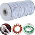 Stretchy Bracelet String 1 Roll 2mm Elastic Cord Sturdy Elastic Beading Cord 100 Yards Stretchy String for Bracelet Jewelry Making Necklaces Beadi...