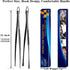 JETKONG 2 Pcs 12-Inch Food Tweezer Tongs, Stainless Steel Kitchen Tweezer Cooking Tweezers (Black)...
