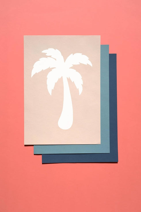 4-Inch Palm Tree Style Design Stencil, Reusable Mylar Cutout for Sign Art, Crafts & DIY Projects...