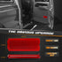 HERCOO Premium Interior Door Reflectors Red Front & Rear Reflector Light Cover Compatible with Ford Excursion 2000-2005, F250 F350 F450 F550 Super...