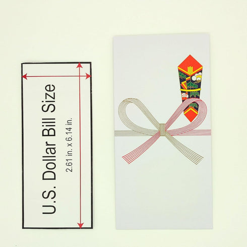 Japanese Traditional Gift Money Envelope 30 Pack, Paper, Pochi Bukuro, Mizubiki Design, Made in Japan...
