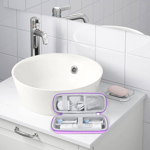 Toothbrush Hard Travel Case Compatible with Philips Sonicare Protectiveclean 4100,5100,6100,6500 Fits for Oral-B Pro 1000,1500,2000,3000,3500 Elec...