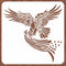 Eagle Wall Stencils Bird Large Stencils for Painting 12x12" Square Reusable Stencils Tile Stencil for Crafts Painting on Wood Paper Canvas Furnitu...