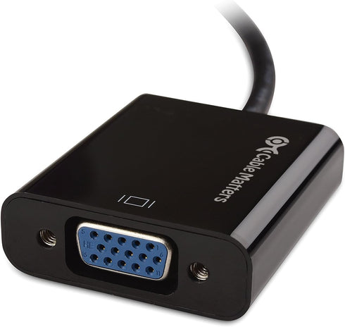 Cable Matters DisplayPort to VGA Adapter Male to Female, Gold Plated DP to VGA Adapter, Black...
