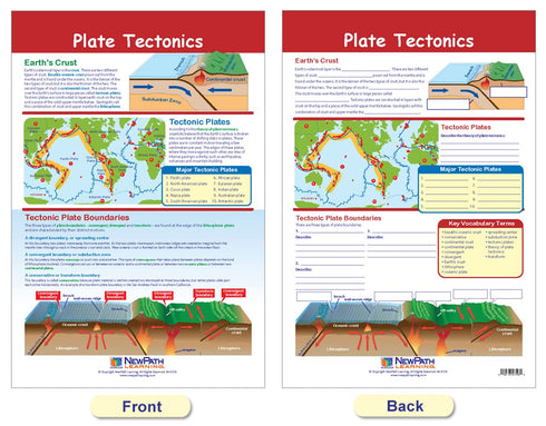NewPath Learning Dynamic Earth Bulletin Board Charts, Set/3 - Laminated, Double-Sided, Full-Color, 12" x 18" (94-8002)...