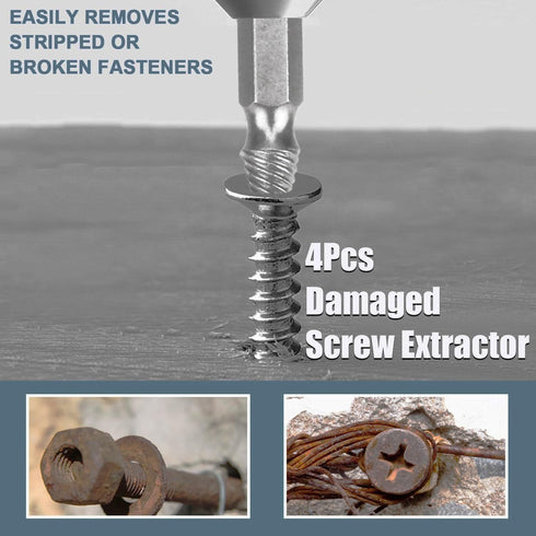 Gifts for Men and Women, Damaged Screw Extractor Set Remover for Stripped Head Screws Nuts & Bolts DIY Hand Tools Gadgets Gifts...